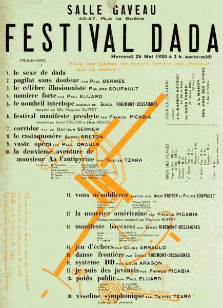 Invitation au Festival Dada du 26 mai 1920