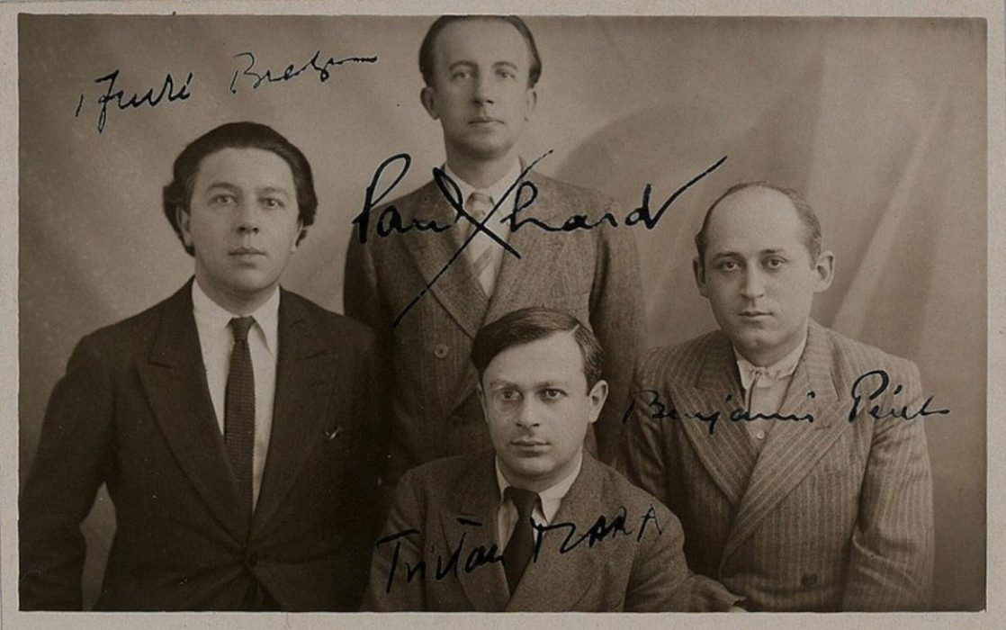 Portrait de Benjamin Péret, Tristan Tzara, Paul Éluard et André Breton, 1922 © courtesy Association Atelier André Breton