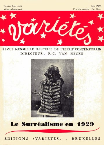 Couverture de la revue Variétés, n° spécial « Le Surréalisme en 1929 », juin 1929